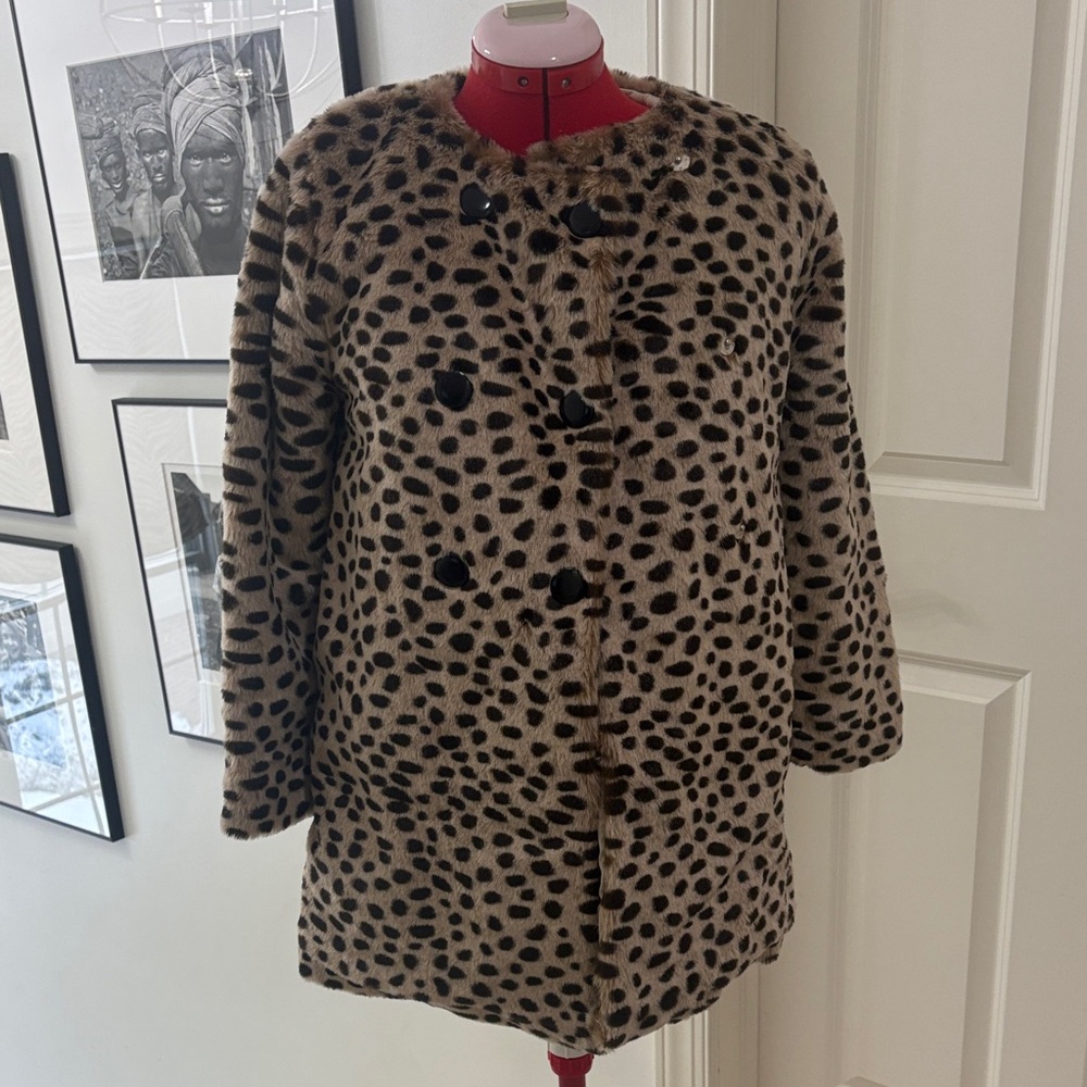 Crewcuts Spotted Faux Fur Teddy Jacket